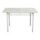 Τραπεζαρία 5τμχ "ROZA" από mdf/μέταλλο σε χρώμα sonoma/λευκό 110x60x75