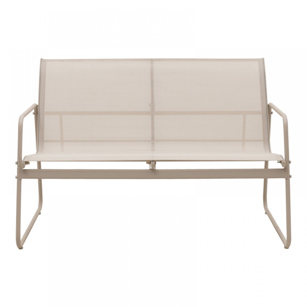 Σετ σαλόνι "VERANDA" από textilene/μέταλλο σε χρώμα καπουτσίνο 75x44.5x41