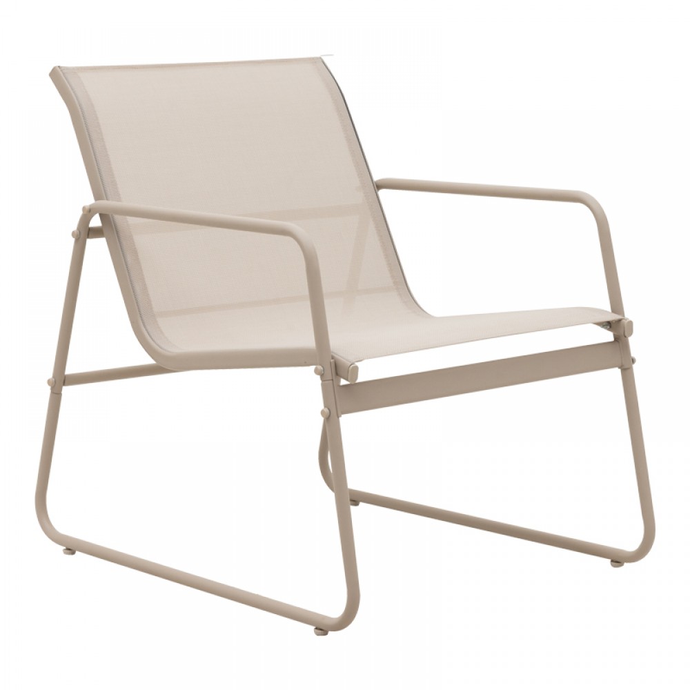 Σετ σαλόνι "VERANDA" από textilene/μέταλλο σε χρώμα καπουτσίνο 75x44.5x41