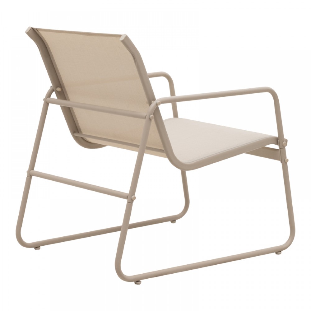 Σετ σαλόνι "VERANDA" από textilene/μέταλλο σε χρώμα καπουτσίνο 75x44.5x41