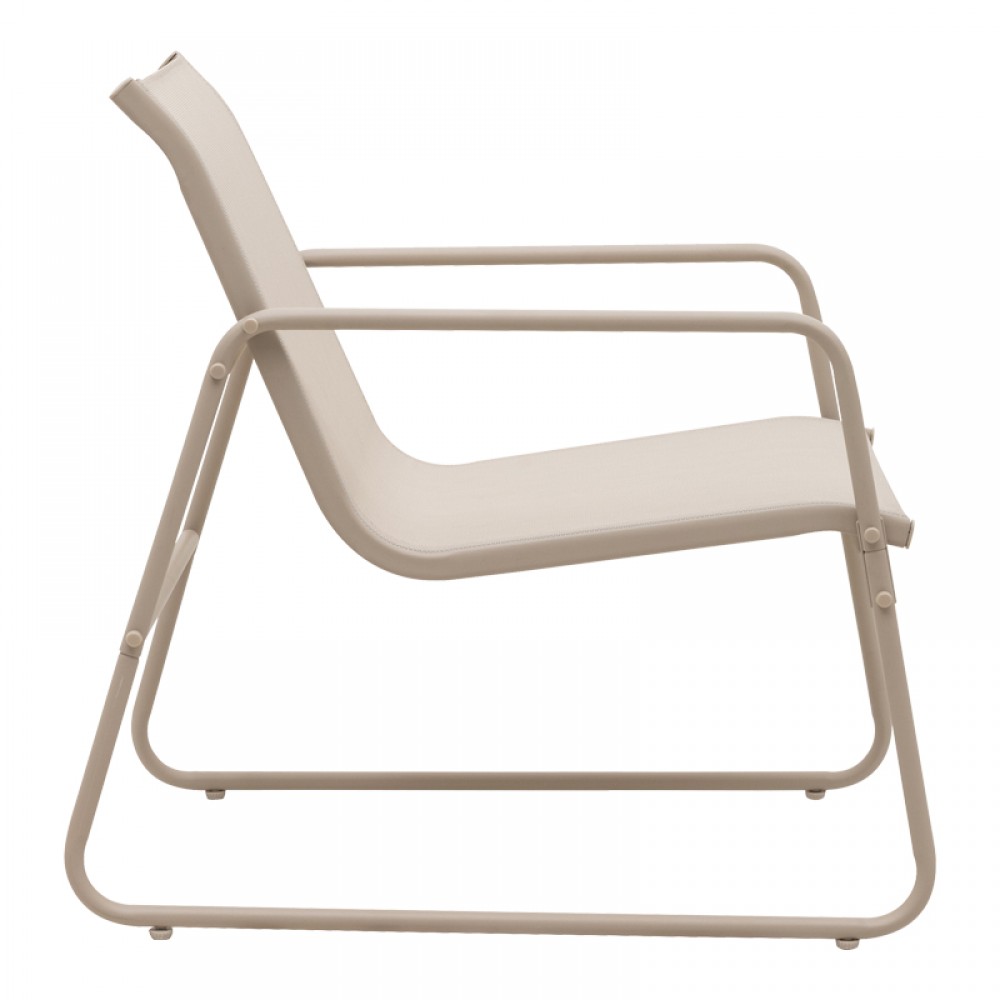 Σετ σαλόνι "VERANDA" από textilene/μέταλλο σε χρώμα καπουτσίνο 75x44.5x41