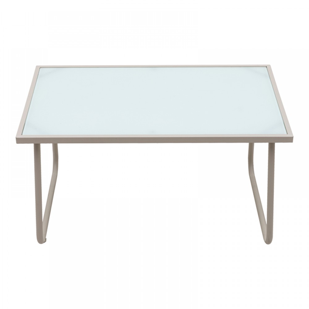 Σετ σαλόνι "VERANDA" από textilene/μέταλλο σε χρώμα καπουτσίνο 75x44.5x41