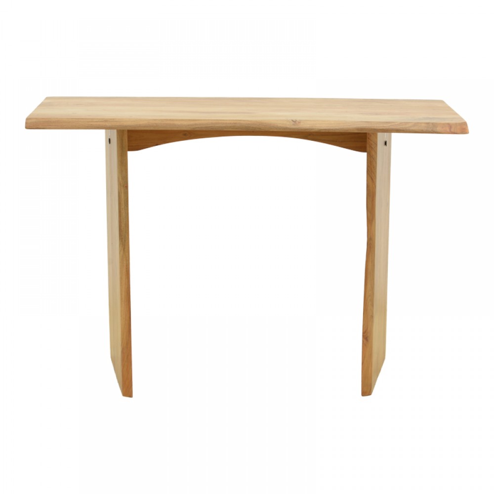 Κονσόλα "MENDE" από ξύλο σε φυσικό χρώμα 110x50x76