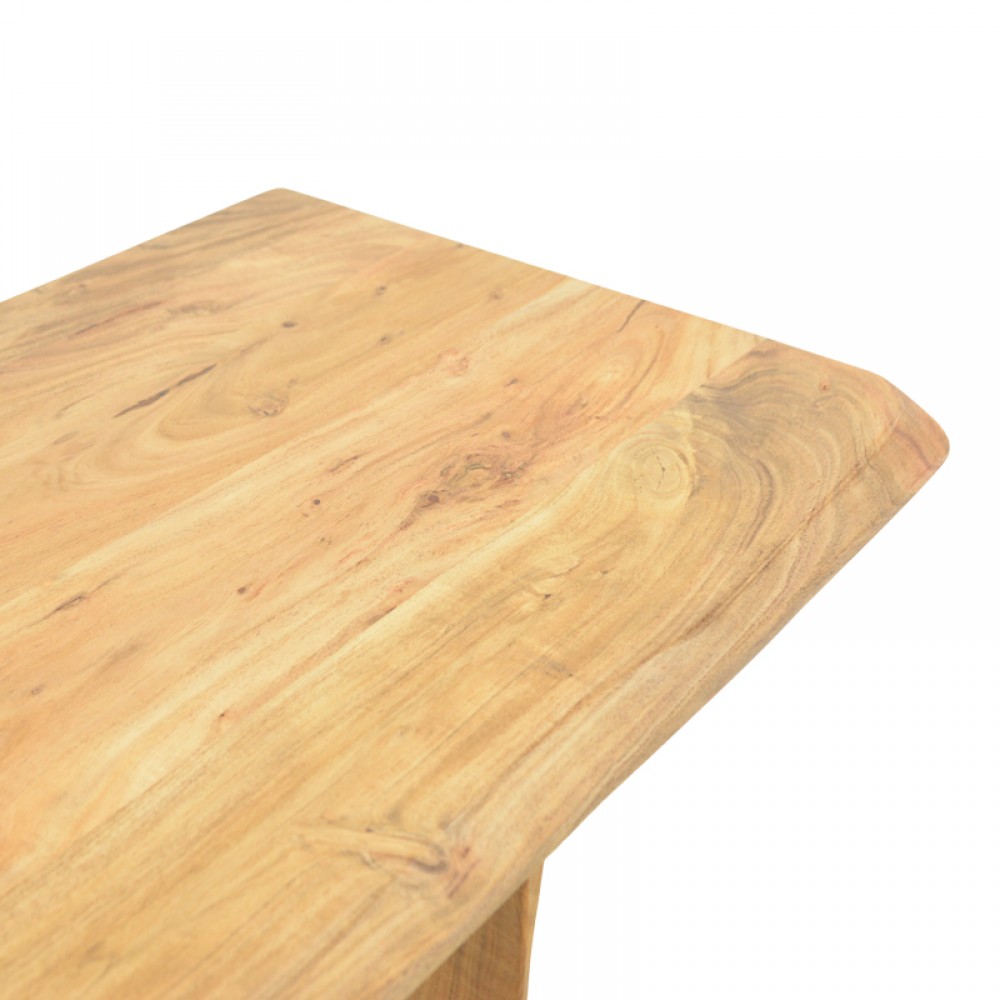 Κονσόλα "MENDE" από ξύλο σε φυσικό χρώμα 110x50x76