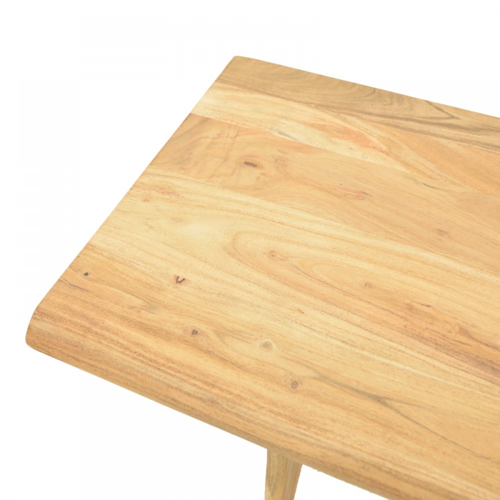 Κονσόλα "MENDE" από ξύλο σε φυσικό χρώμα 110x50x76