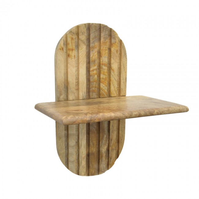 Ραφιέρα τοίχου "ARCADIA" 3τμχ από ξύλο σε φυσικό χρώμα 30x20x40