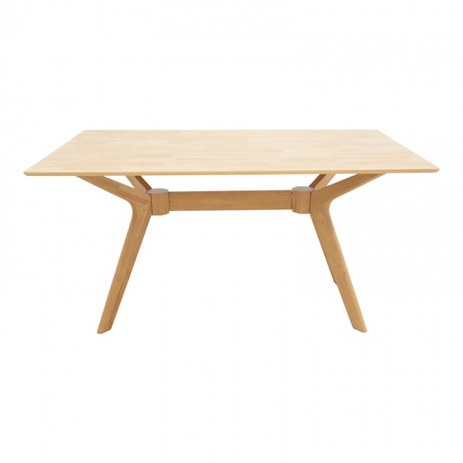 Τραπέζι "RAFFLES" από rubberwood/mdf σε φυσικό χρώμα 150x90x76