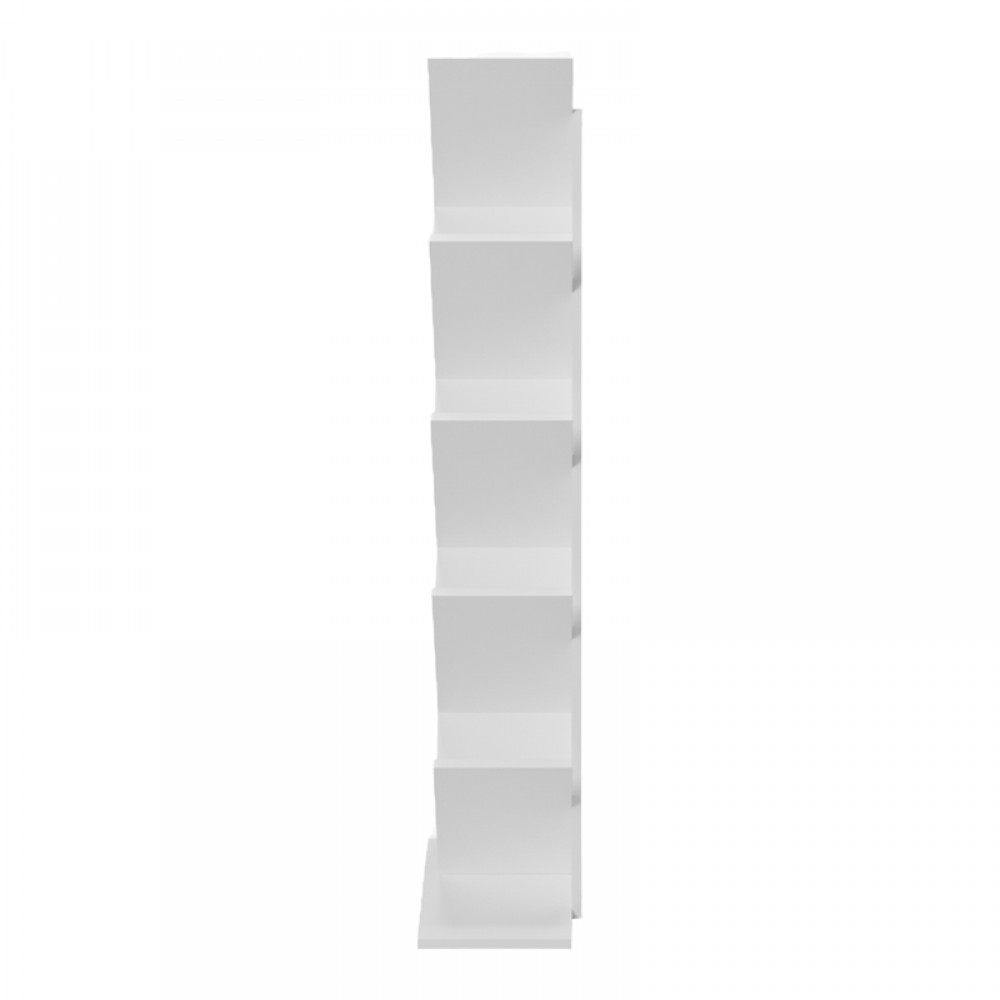Βιβλιοθήκη "FYLLO" σε λευκό χρώμα 50x25x141.5