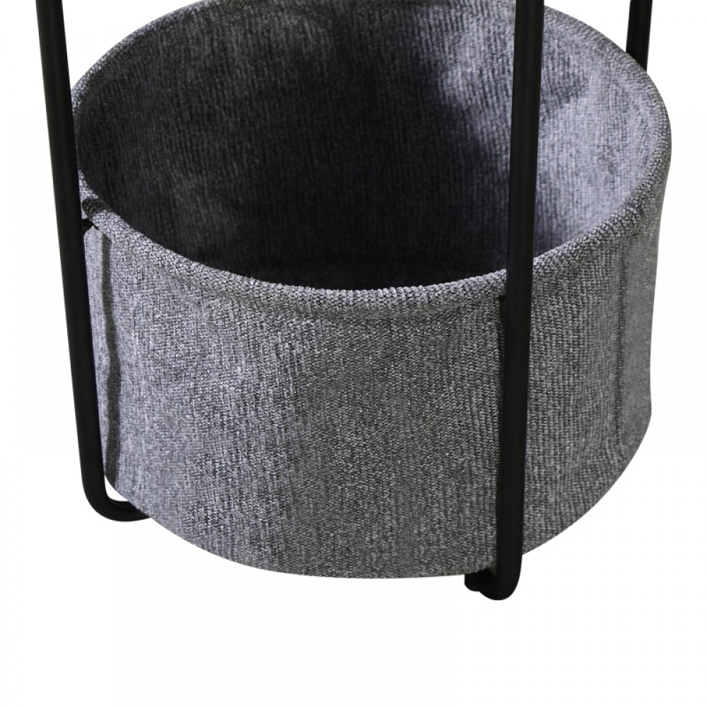 Βοηθητικό τραπέζι "FREDAMI"σε μαύρο χρώμα Φ40x50