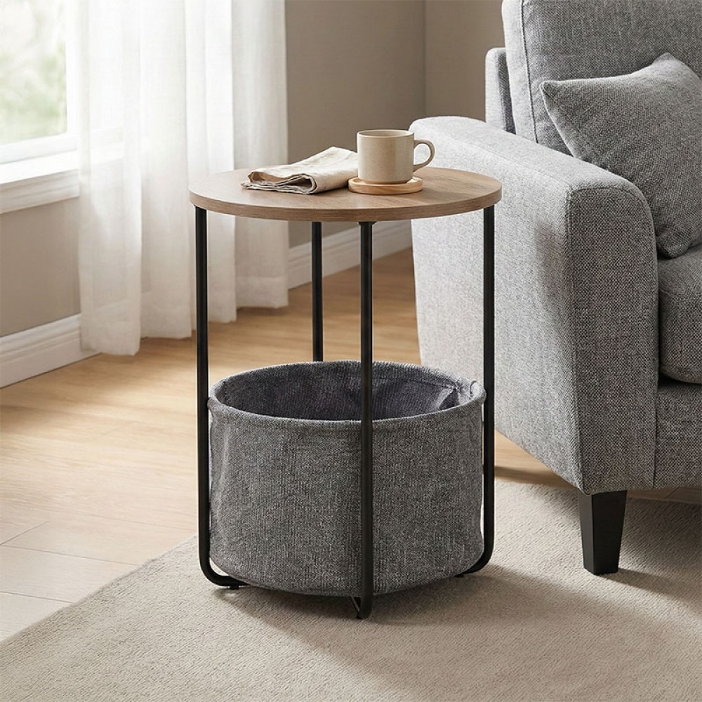 Βοηθητικό τραπέζι "FREDAMI"σε sonoma χρώμα Φ40x50