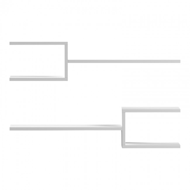 Ραφιέρα τοίχου "GALLER" σε λευκό χρώμα 79x19.5x18