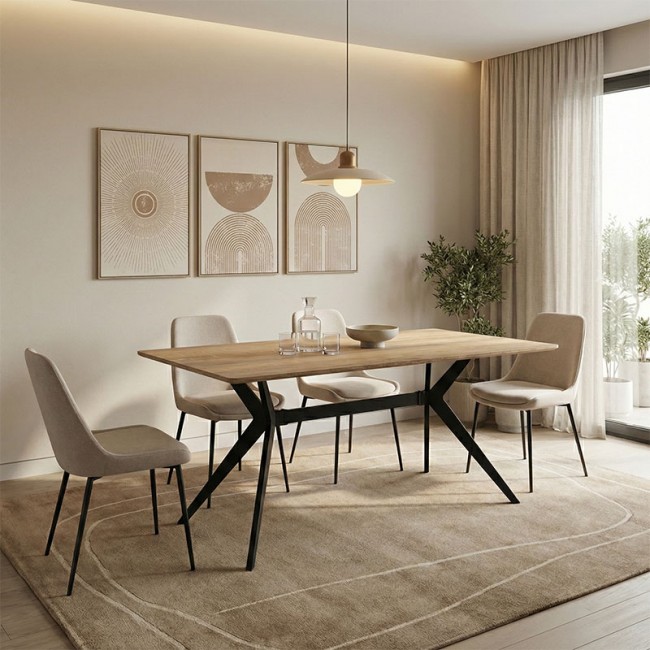 Τραπέζι "EZALI" σε sonoma χρωμα 160x90x75