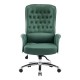 Καρέκλα γραφείου διευθυντή "KALINE" από pu σε πράσινο χρώμα 69x79x115-123
