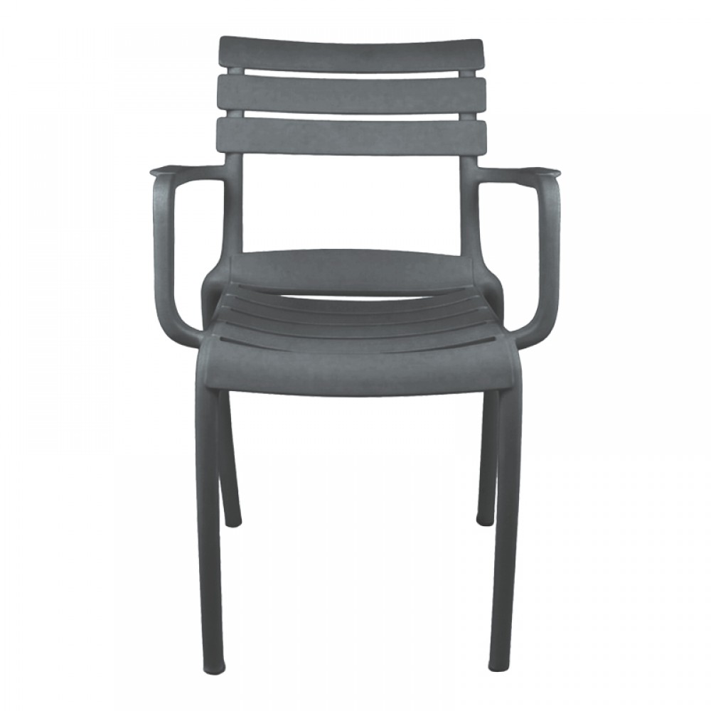 Καρέκλα "ALMEA" από PP σε ανθρακί χρώμα 58x56x82