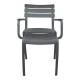 Καρέκλα "ALMEA" από PP σε ανθρακί χρώμα 58x56x82