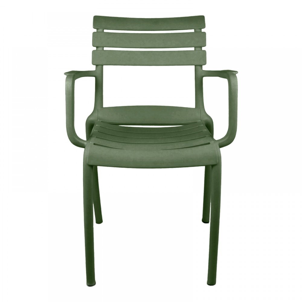 Καρέκλα "ALMEA" από PP σε λαδί χρώμα 58x56x82