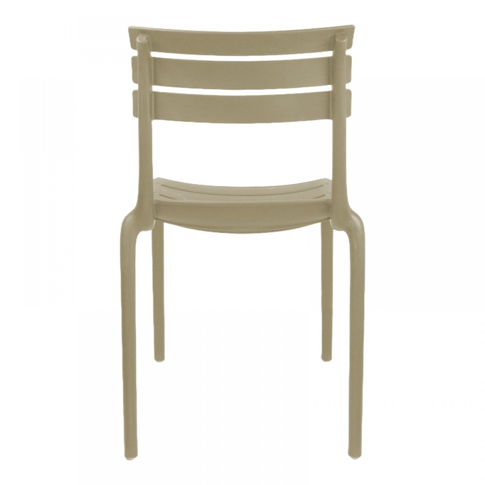 Καρέκλα "ALMEA" από PP σε cappuccino χρώμα 42.5x55.5x82