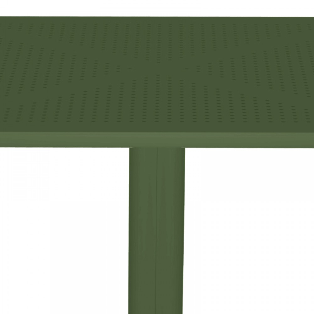 Τραπέζι "GROOVY" από PP σε πράσινο χρώμα 60x60x76