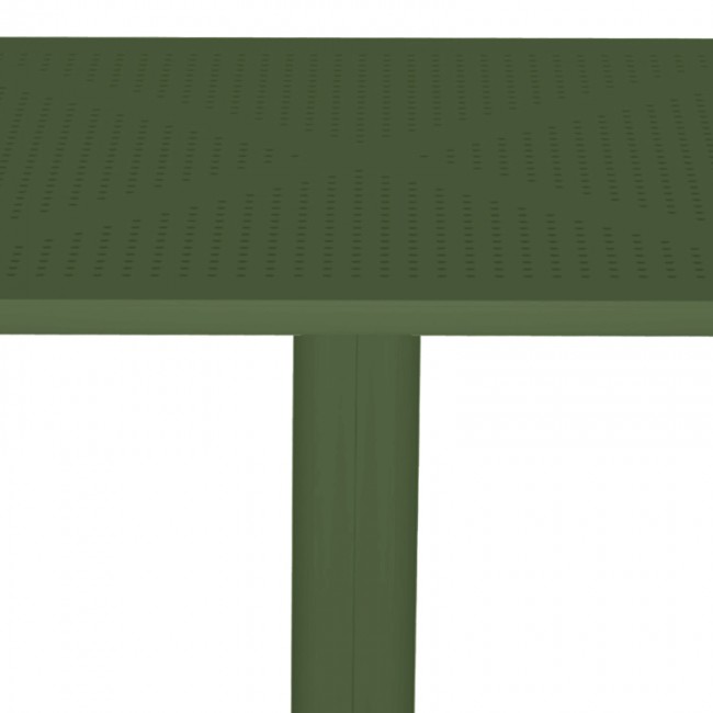 Τραπέζι "GROOVY" από PP σε πράσινο χρώμα 60x60x76