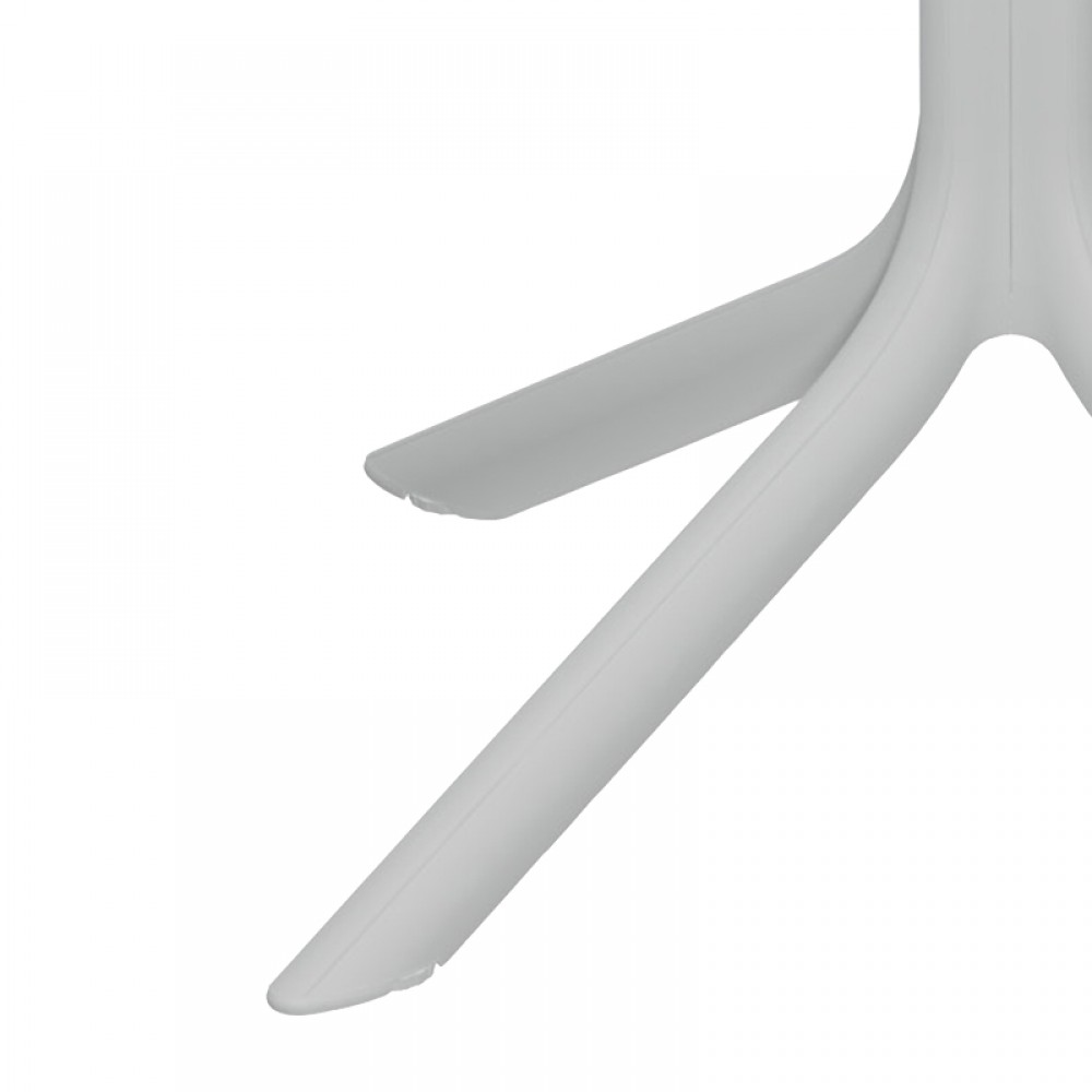 Τραπέζι "GROOVY" από PP σε λευκό χρώμα 60x60x76