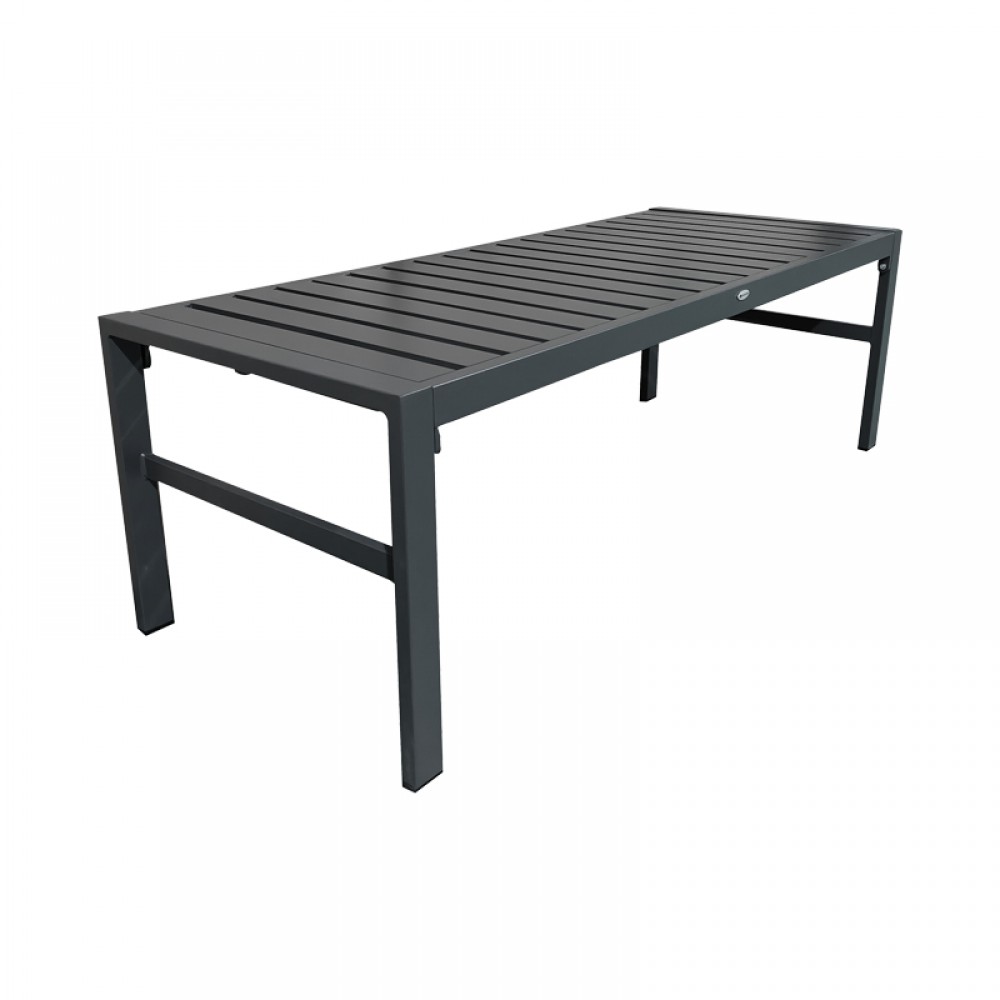 Σετ σαλόνι "GARDENLY Ι" από  αλουμίνιο σε ανθρακί χρώμα