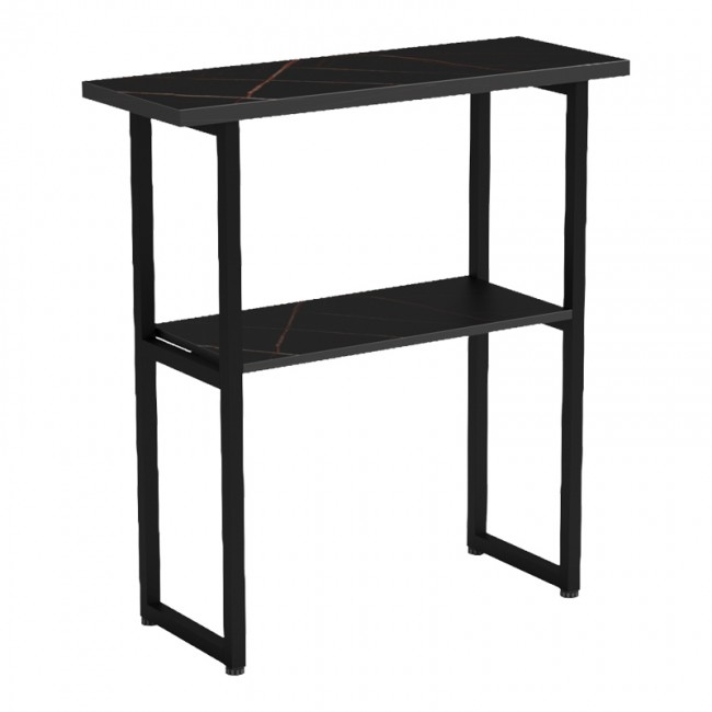 Κονσόλα 'SOLAIN" από μέταλλο σε μαύρο χρώμα 79x29x85