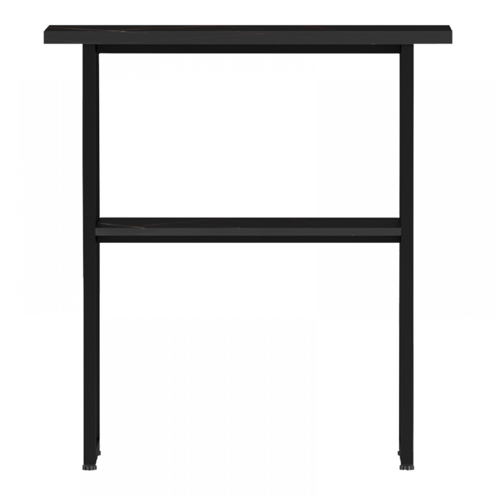 Κονσόλα 'SOLAIN" από μέταλλο σε μαύρο χρώμα 79x29x85