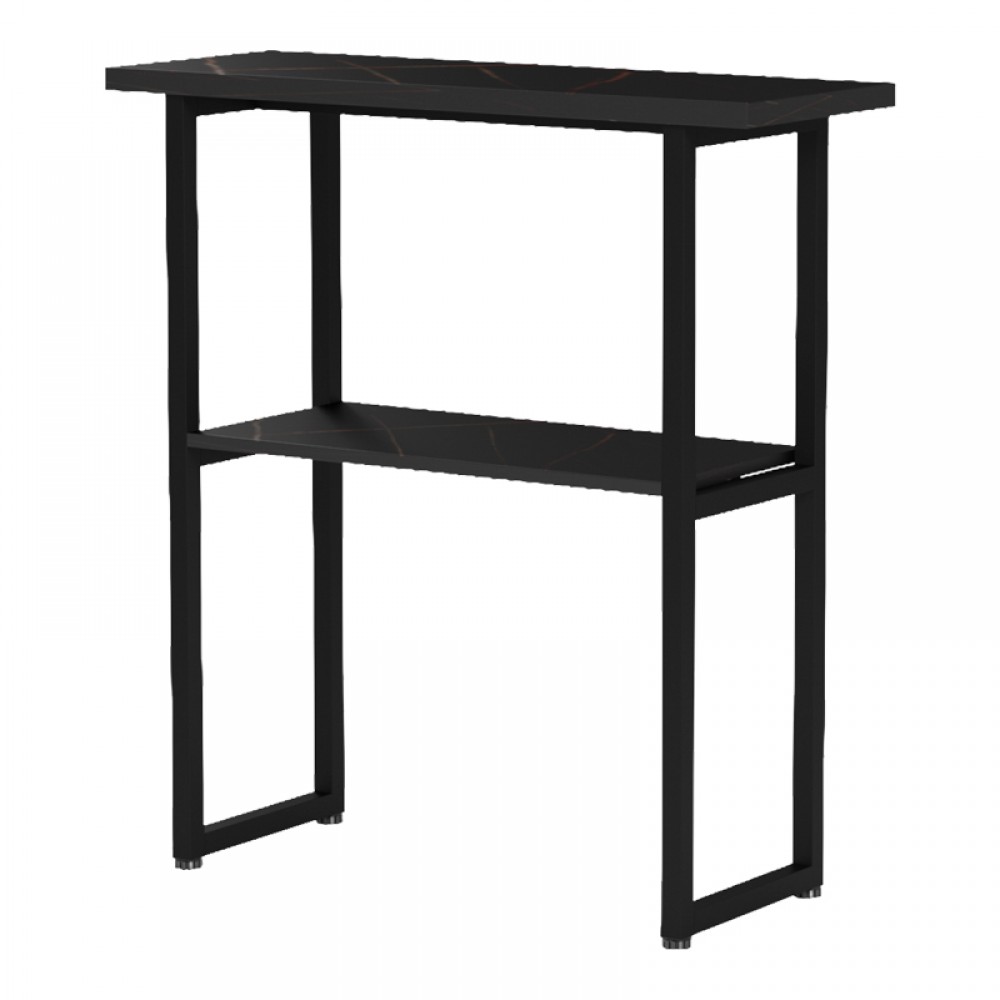 Κονσόλα 'SOLAIN" από μέταλλο σε μαύρο χρώμα 79x29x85