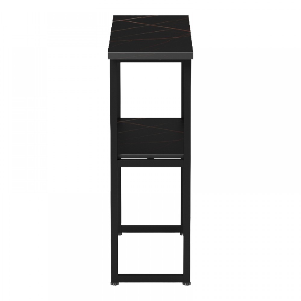 Κονσόλα 'SOLAIN" από μέταλλο σε μαύρο χρώμα 79x29x85