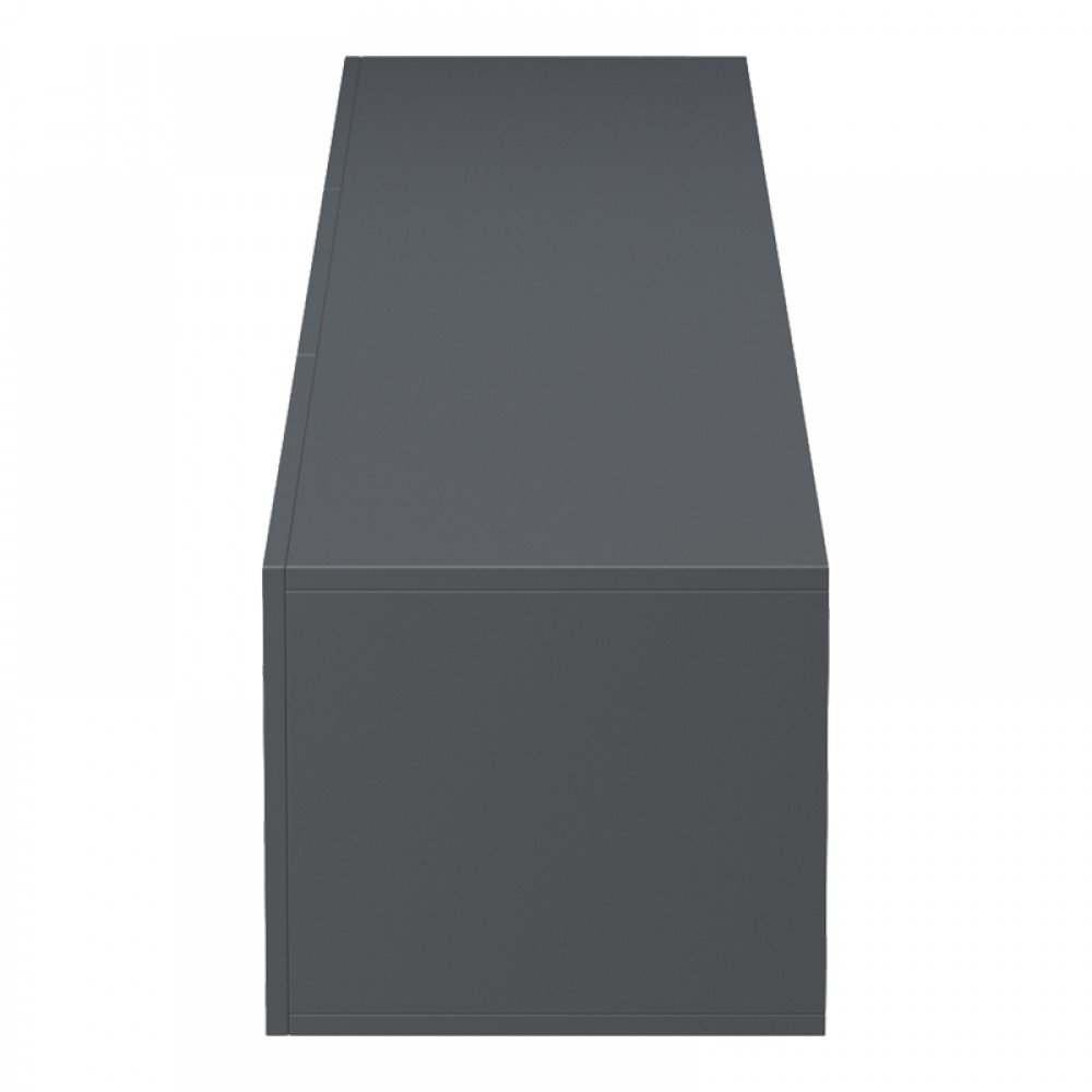 Έπιπλο τηλεόρασης επιτοίχιο με led "RIVAL" σε ανθρακί χρώμα 210x35x30