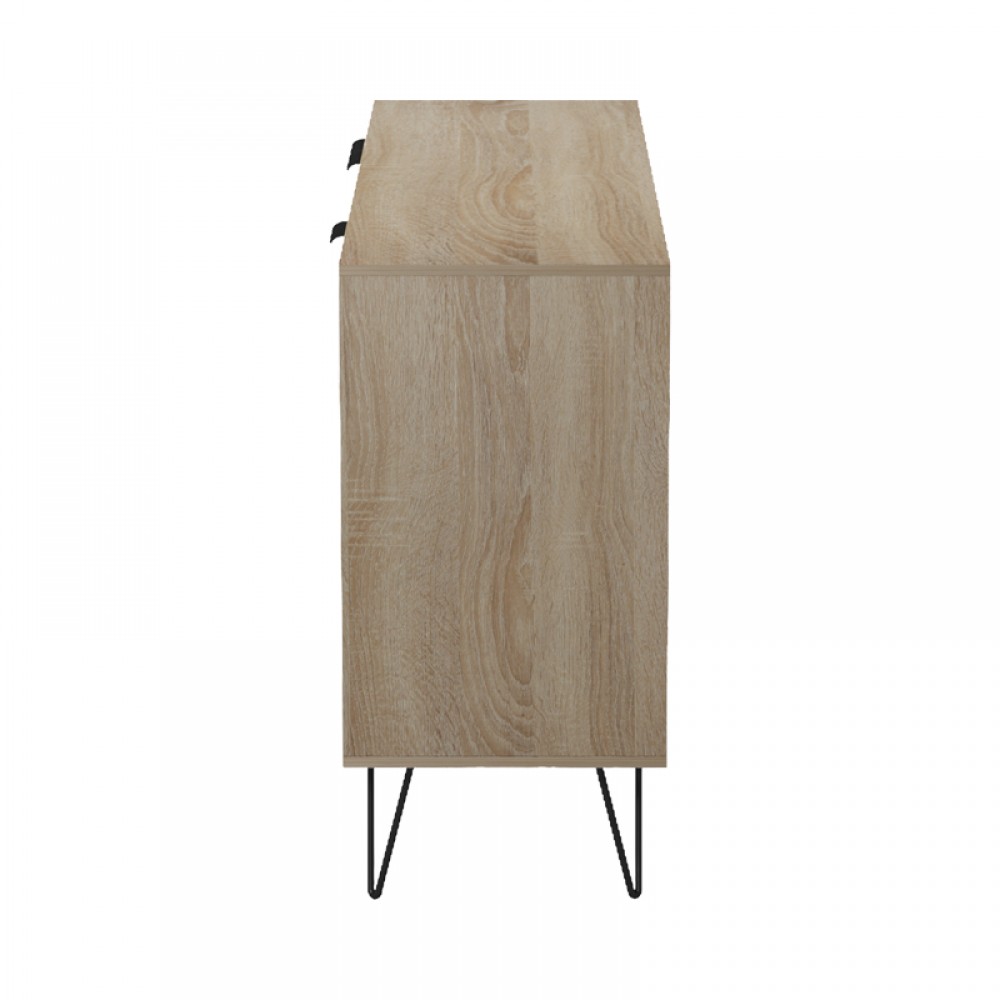 Μπουφές "BALAIN" σε sonoma-γκρι μπεζ χρώμα 142x35.5x83