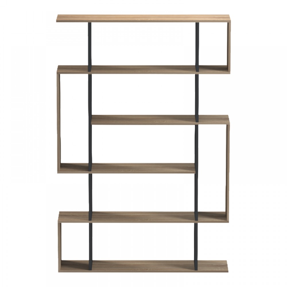 Βιβλιοθήκη "MITO" σε sonoma/ανθρακί χρώμα 108.5x25x161