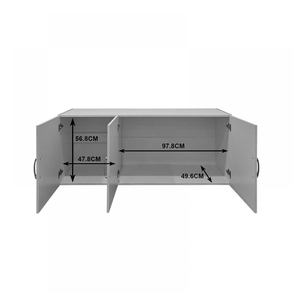 Πατάρι ντουλάπας τρίφυλλο "ALVIA" σε sonoma χρώμα 150x51x60