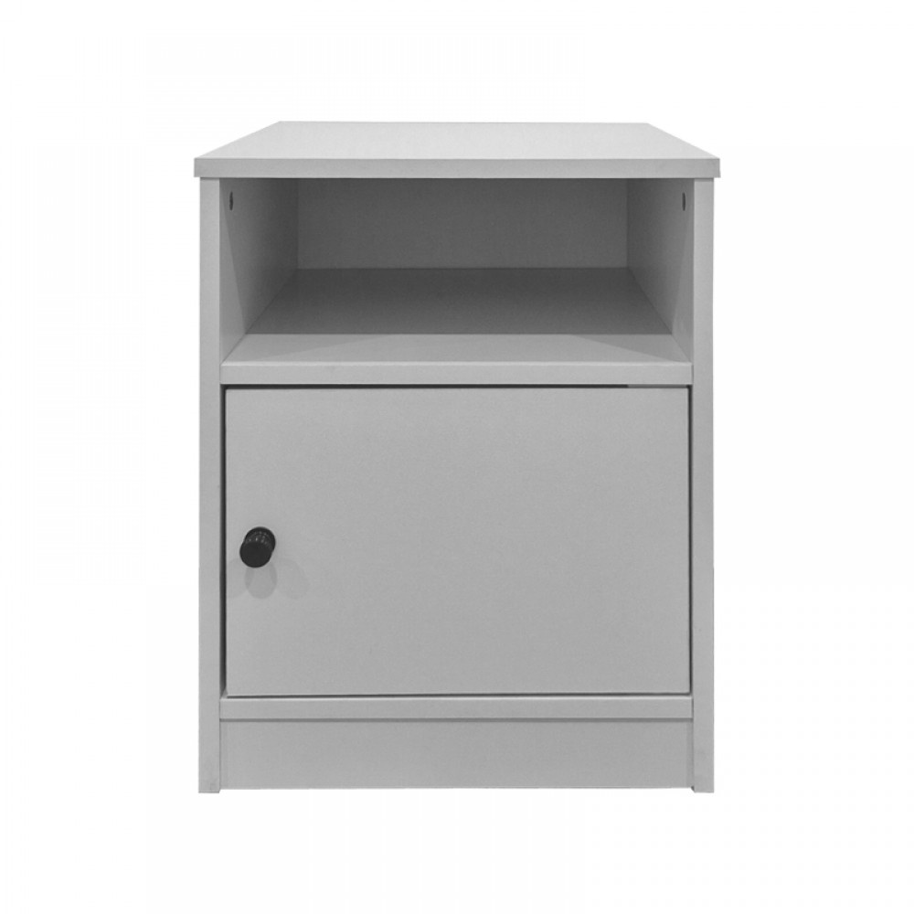 Κομοδίνο "LENEA" σε λευκό χρώμα 40x40x50