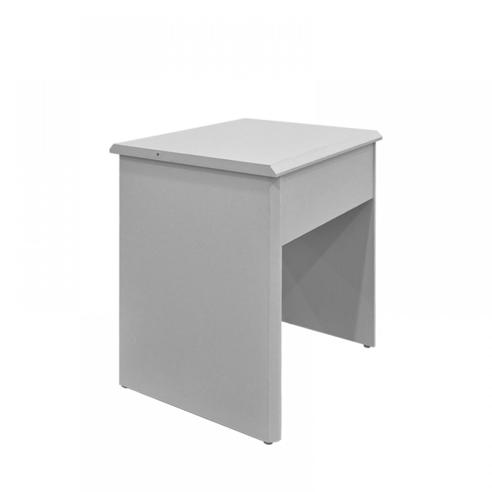 Τουαλέτα κρεβατοκάμαρας "LARNIA" με καθρέπτη και σκαμπό σε λευκό χρώμα 65x40x142