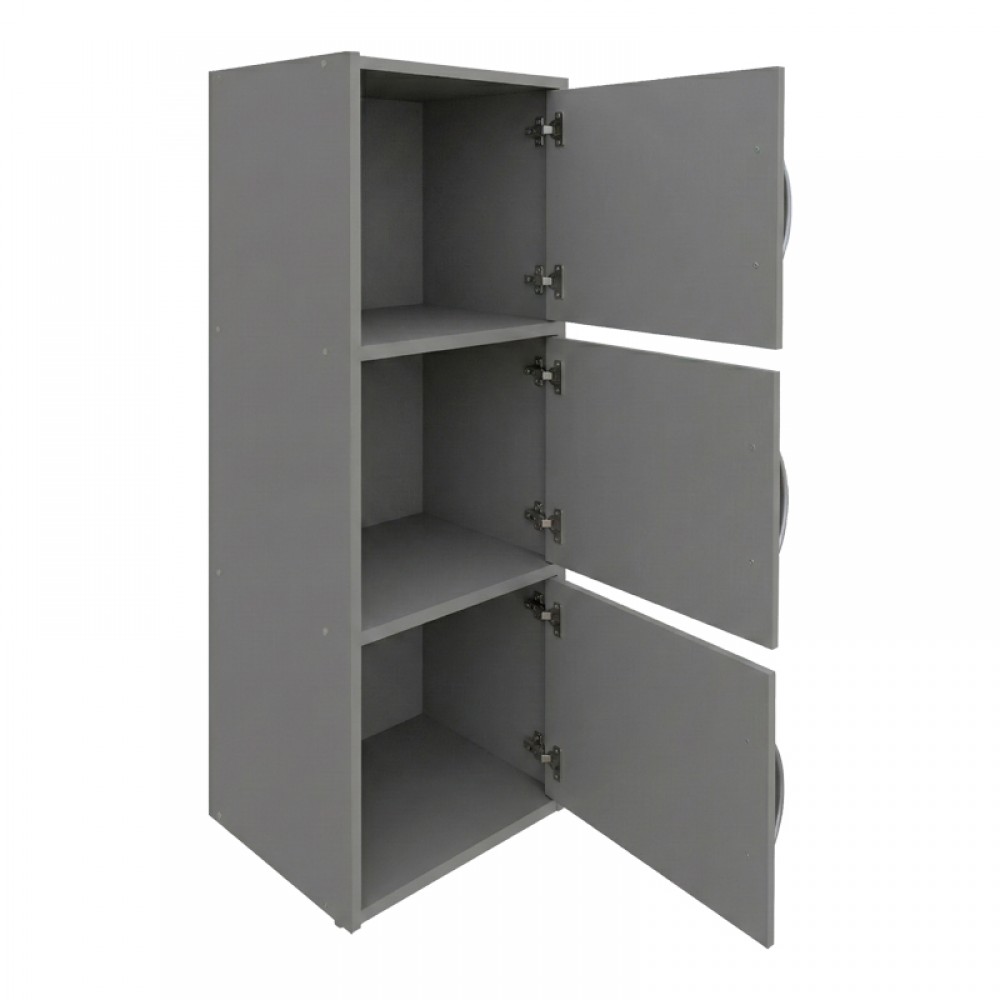 Ντουλάπι 'SOLINE' σε γκρι χρώμα 40x34.5x90.5