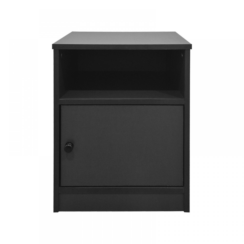 Κομοδίνο "LENEA" σε ανθρακί χρώμα 40x40x50