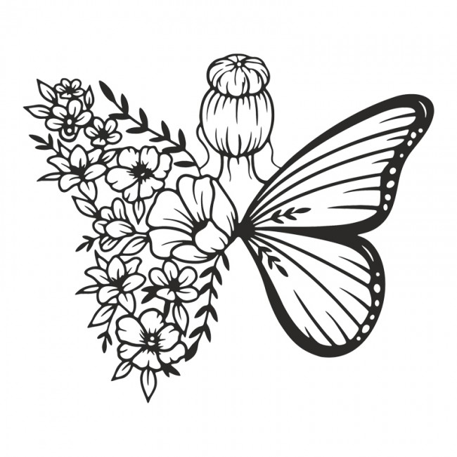 Διακοσμητικό τοίχου "TERFIA" από μέταλλο σε μαύρο χρώμα 60x0,15x60