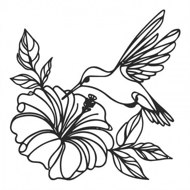 Διακοσμητικό τοίχου "FOLOU" από μέταλλο σε μαύρο χρώμα 60x0,15x60