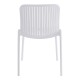 Καρέκλα "TERAGI" σε λευκό χρώμα 58x43.5x82