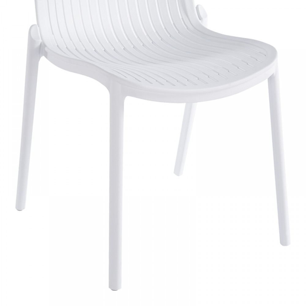 Καρέκλα "TERAGI" σε λευκό χρώμα 58x43.5x82