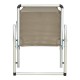 Καρεκλάκι παραλίας "PLAZO" από αλουμίνιο σε μπεζ απόχρωση 55x70x59
