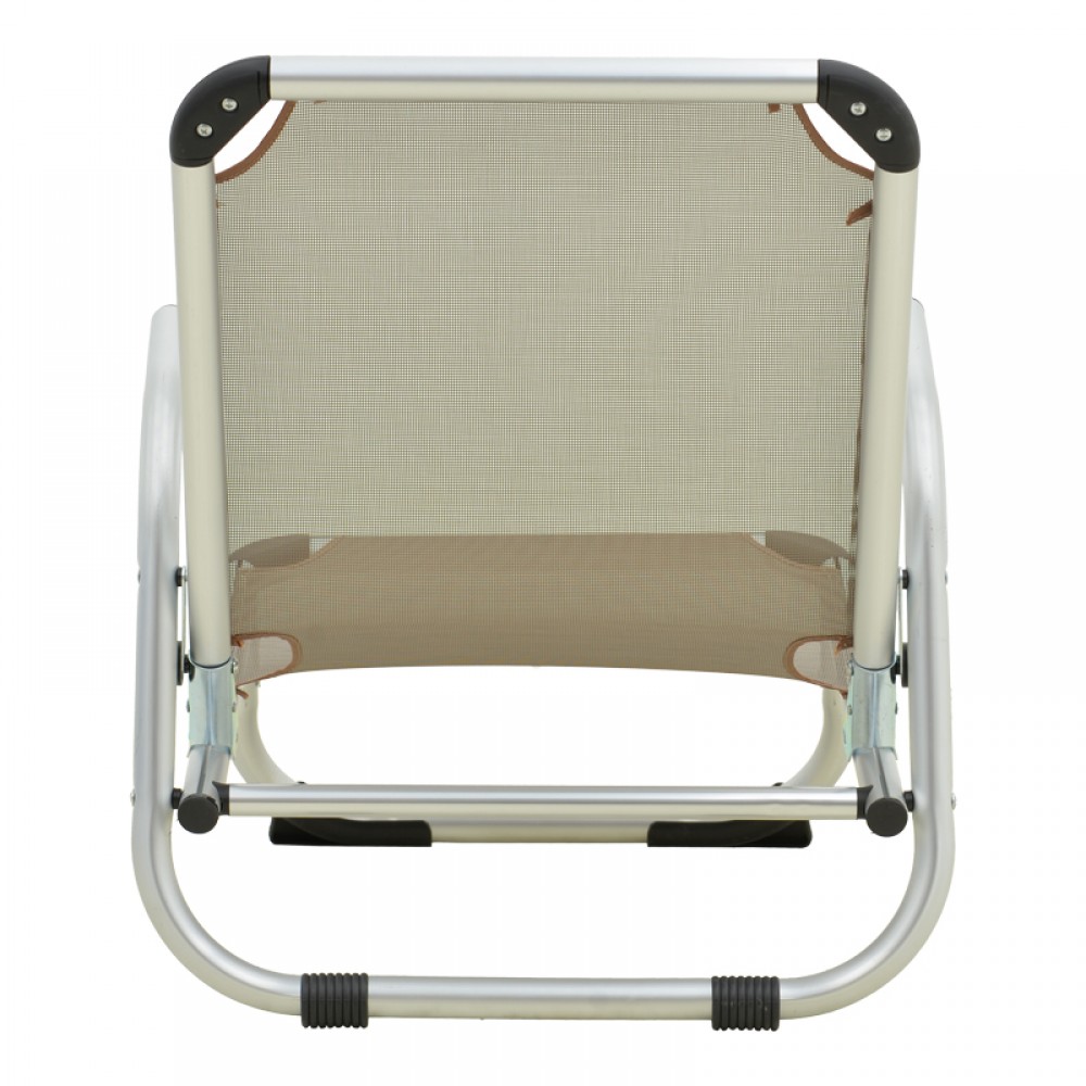 Καρεκλάκι παραλίας "PLAYA" από αλουμίνιο σε μπεζ χρώμα 54x72x63