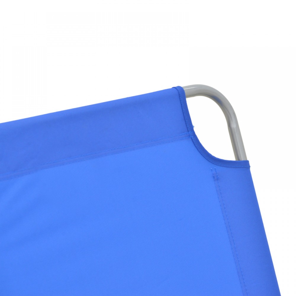 Ξαπλώστρα παραλίας "PASEIN' από μέταλλο σε μπλε χρώμα 55x185x24