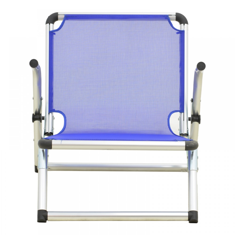 Καρεκλάκι παραλίας "PLAZO" από αλουμίνιο σε μπλε απόχρωση 55x70x59