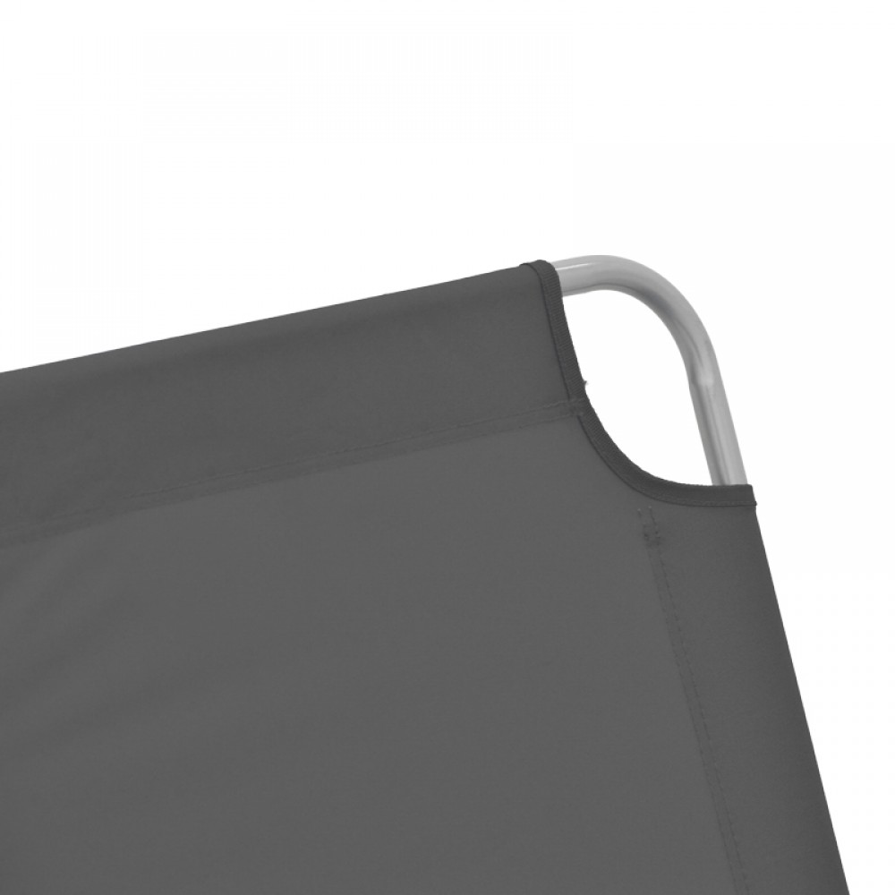 Ξαπλώστρα παραλίας "PASEIN' από μέταλλο σε ανθρακί χρώμα 55x185x24