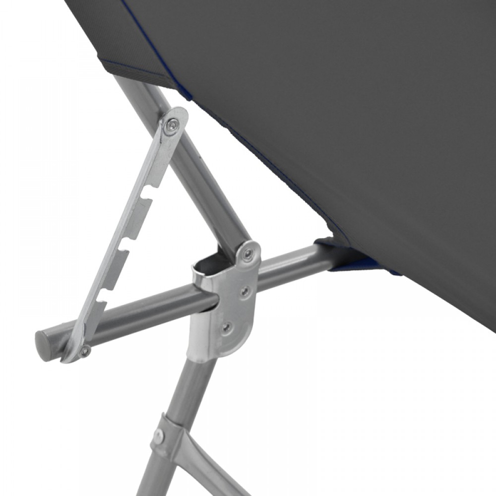 Ξαπλώστρα παραλίας "PASEIN' από μέταλλο σε ανθρακί χρώμα 55x185x24