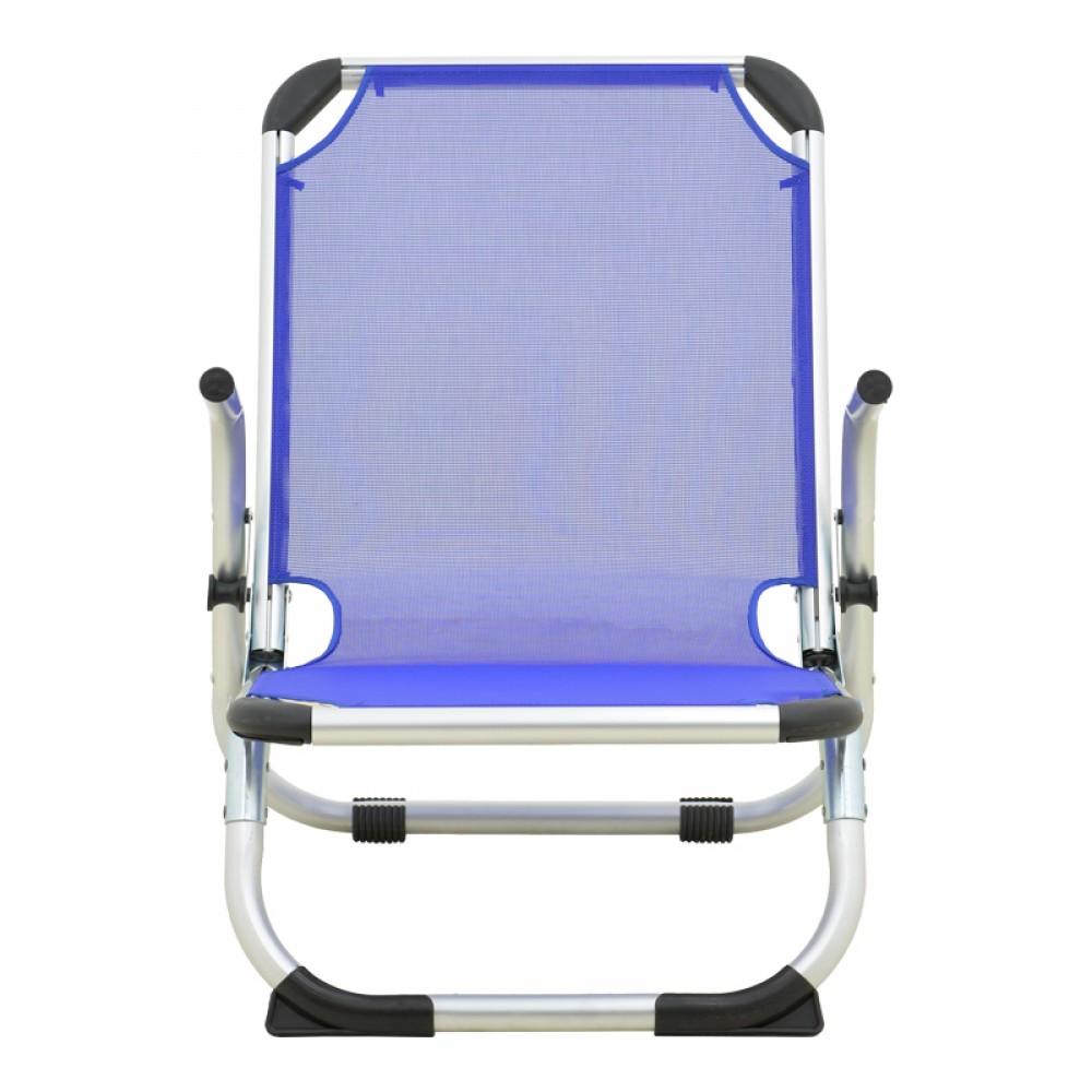 Καρεκλάκι παραλίας "PLAYA" από αλουμίνιο σε μπλε χρώμα 54x72x63