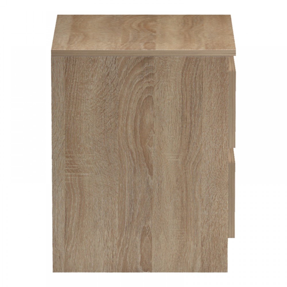 Κομοδίνο "VERENA" σε sonoma/λευκό χρώμα 40x40x50