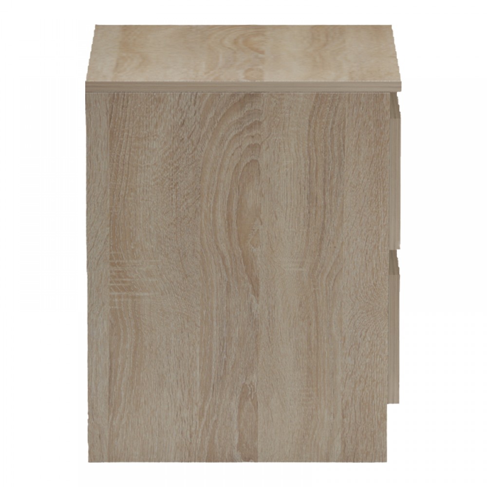 Κομοδίνο "VERENA" σε sonoma/ανθρακί χρώμα 40x40x50